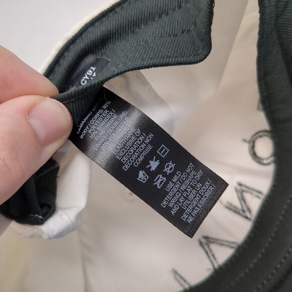 Tonal Strapback Hat White One Size Embroidered Nike Swoosh Dri-Fit - Picture 10 of 10